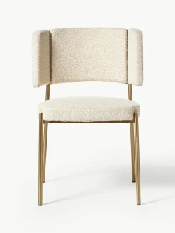 Bouclé gestoffeerde stoelen Samantha, 2 stuks^Westwing Collection Outlet