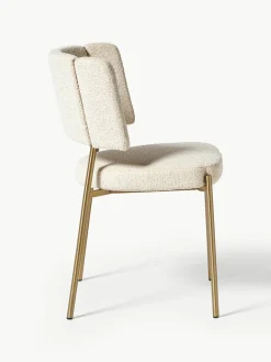 Bouclé gestoffeerde stoelen Samantha, 2 stuks^Westwing Collection Outlet