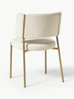 Bouclé gestoffeerde stoelen Samantha, 2 stuks^Westwing Collection Outlet