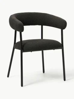 Bouclé gestoffeerde stoelen Thiago, 2 stuks^Westwing Collection Clearance