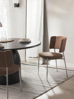 Bouclé gestoffeerde stoelen Samantha, 2 stuks^Westwing Collection Hot