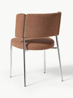 Bouclé gestoffeerde stoelen Samantha, 2 stuks^Westwing Collection Hot