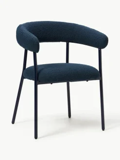 Bouclé gestoffeerde stoelen Thiago, 2 stuks^Westwing Collection Discount