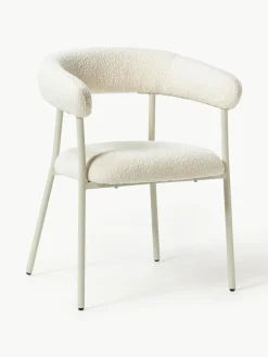 Bouclé gestoffeerde stoelen Thiago, 2 stuks^Westwing Collection Fashion