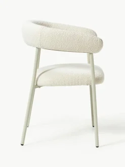 Bouclé gestoffeerde stoelen Thiago, 2 stuks^Westwing Collection Fashion