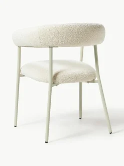 Bouclé gestoffeerde stoelen Thiago, 2 stuks^Westwing Collection Fashion