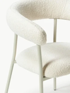 Bouclé gestoffeerde stoelen Thiago, 2 stuks^Westwing Collection Fashion