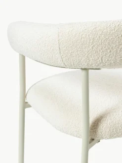 Bouclé gestoffeerde stoelen Thiago, 2 stuks^Westwing Collection Fashion