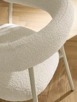 Bouclé gestoffeerde stoelen Thiago, 2 stuks^Westwing Collection Fashion