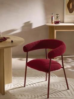 Bouclé gestoffeerde stoelen Thiago, 2 stuks^Westwing Collection Hot