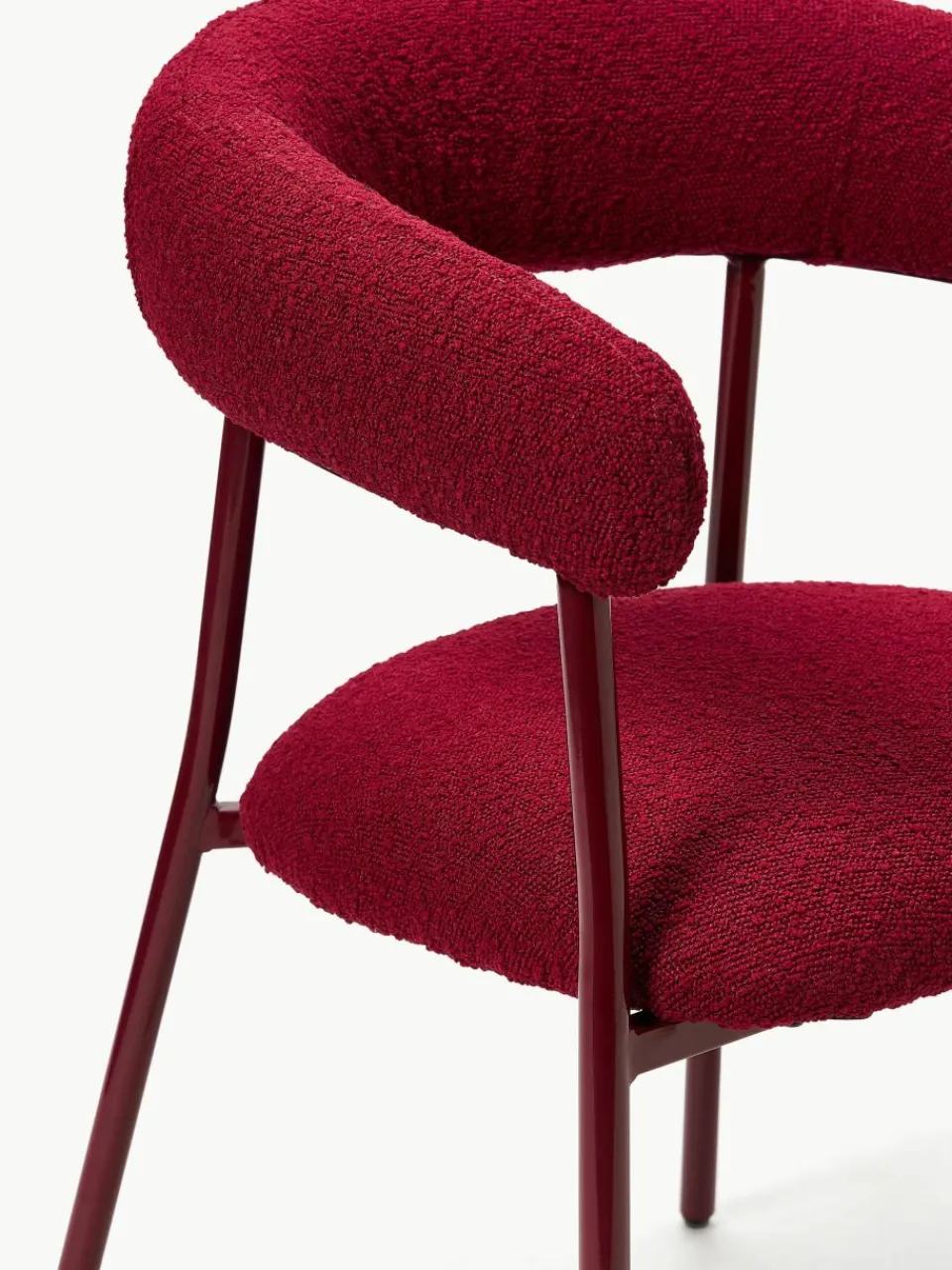 Bouclé gestoffeerde stoelen Thiago, 2 stuks^Westwing Collection Hot