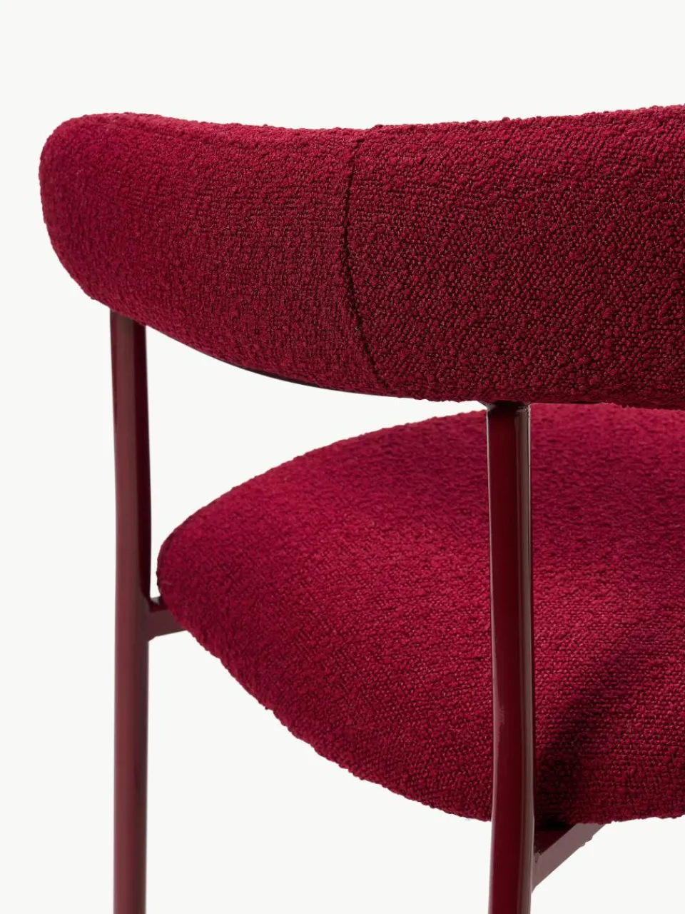 Bouclé gestoffeerde stoelen Thiago, 2 stuks^Westwing Collection Hot