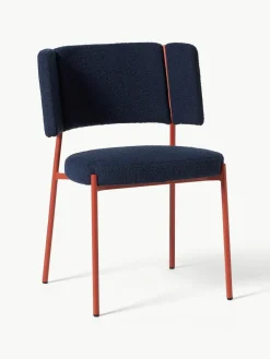 Bouclé gestoffeerde stoelen Samantha, 2 stuks^Westwing Collection New