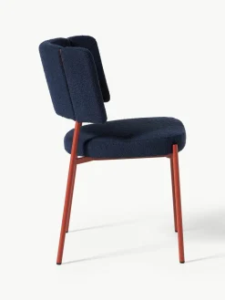 Bouclé gestoffeerde stoelen Samantha, 2 stuks^Westwing Collection New