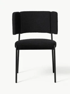 Bouclé gestoffeerde stoelen Samantha, 2 stuks^Westwing Collection Hot