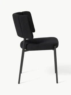 Bouclé gestoffeerde stoelen Samantha, 2 stuks^Westwing Collection Hot