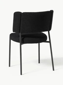 Bouclé gestoffeerde stoelen Samantha, 2 stuks^Westwing Collection Hot