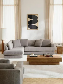 Bouclé hoekbank Tribeca^Westwing Collection Hot