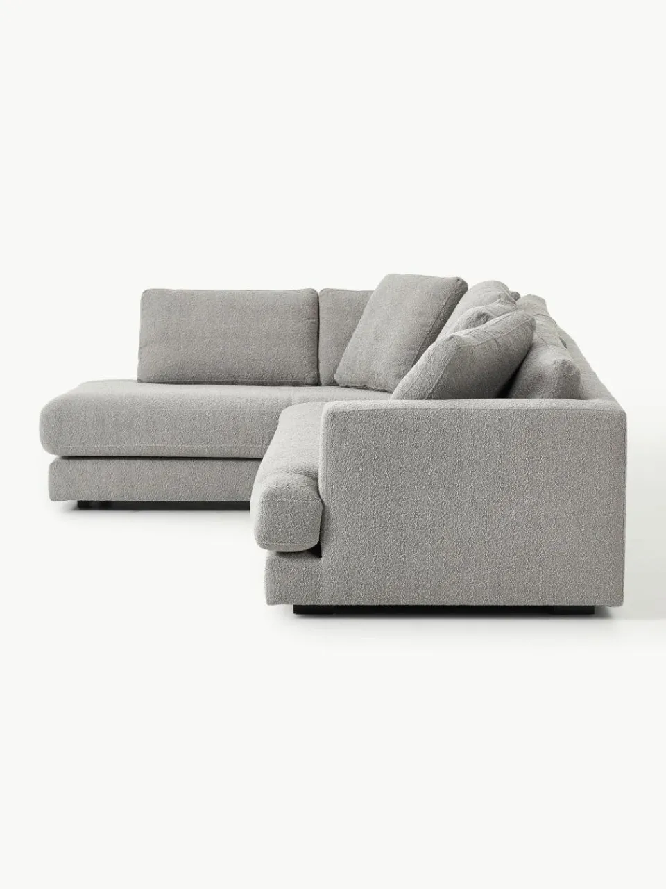Bouclé hoekbank Tribeca^Westwing Collection Hot