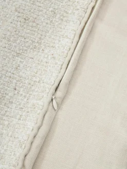 Bouclé kussenhoes Aya met bies^Westwing Collection Online