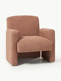 Bouclé loungefauteuil Aven^Westwing Collection Best