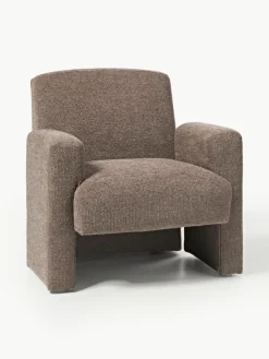 Bouclé loungefauteuil Aven^Westwing Collection Discount