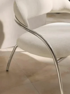 Bouclé loungefauteuil Dodo^Westwing Collection Outlet