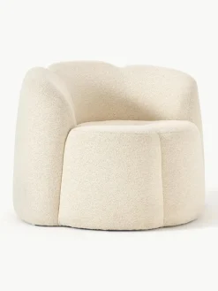 Bouclé loungefauteuil Fleur^Westwing Collection New