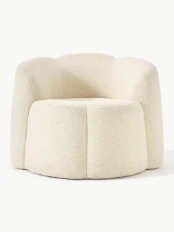 Bouclé loungefauteuil Fleur^Westwing Collection New