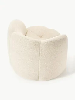 Bouclé loungefauteuil Fleur^Westwing Collection New