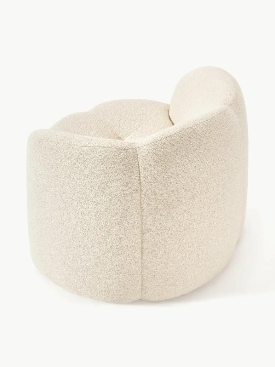 Bouclé loungefauteuil Fleur^Westwing Collection New