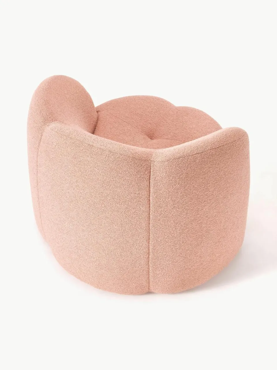 Bouclé loungefauteuil Fleur^Westwing Collection Online