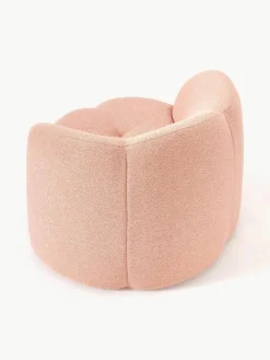 Bouclé loungefauteuil Fleur^Westwing Collection Online