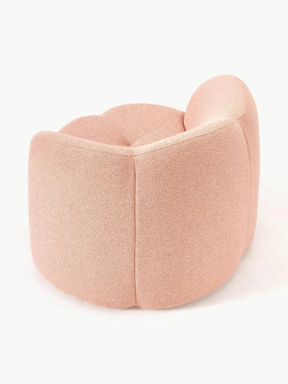 Bouclé loungefauteuil Fleur^Westwing Collection Online
