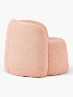 Bouclé loungefauteuil Fleur^Westwing Collection Online