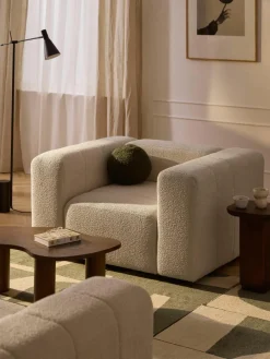 Bouclé loungefauteuil Lena^Westwing Collection New