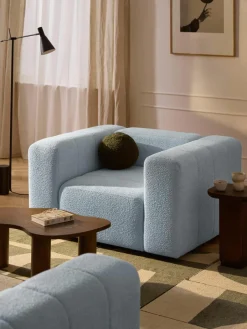Bouclé loungefauteuil Lena^Westwing Collection Online
