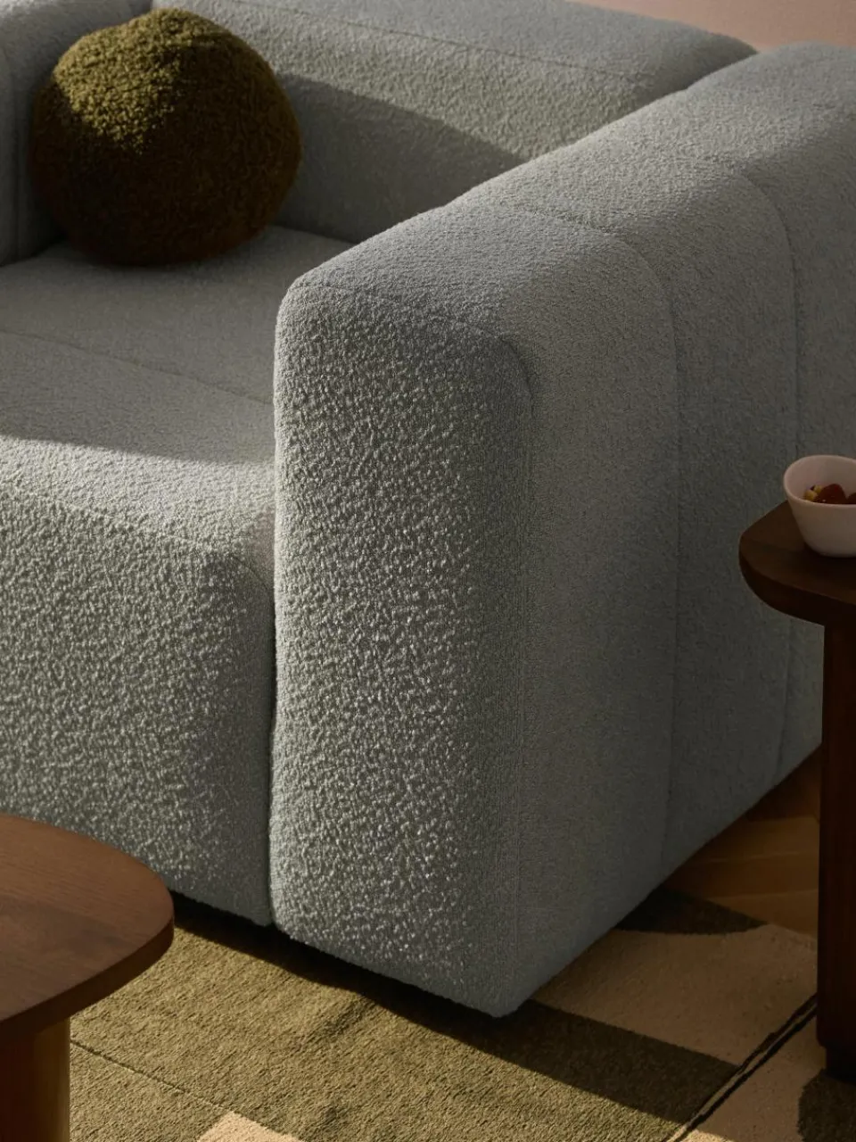 Bouclé loungefauteuil Lena^Westwing Collection Hot