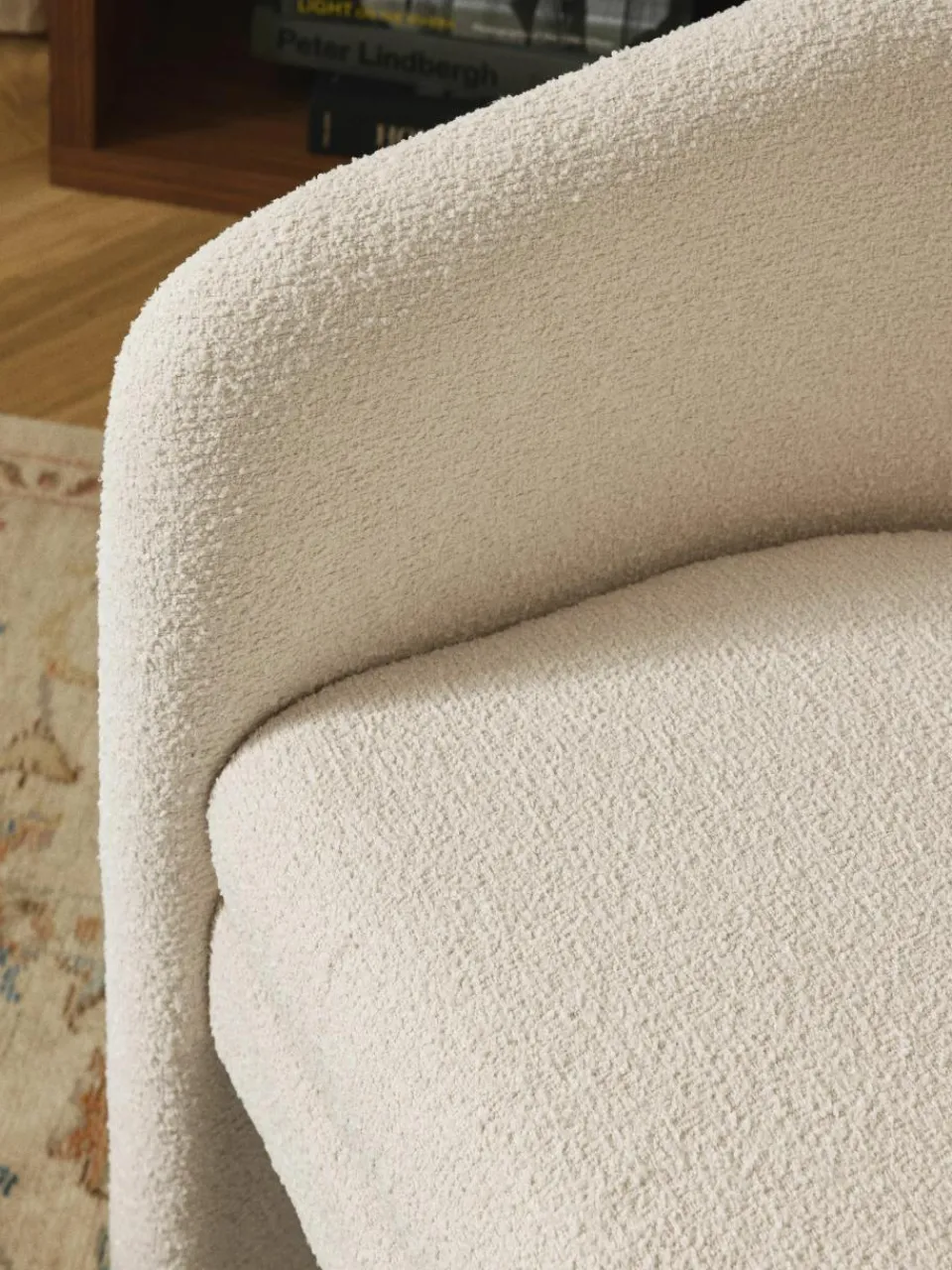 Bouclé loungefauteuil Mairo^Westwing Collection Fashion