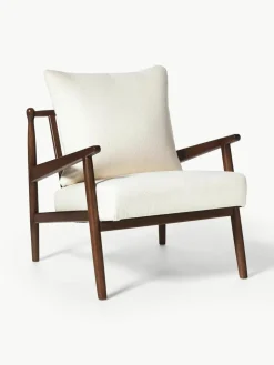 Bouclé loungefauteuil Mikkel^Westwing Collection Online