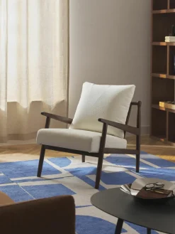 Bouclé loungefauteuil Mikkel^Westwing Collection Online