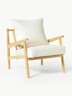 Bouclé loungefauteuil Mikkel^Westwing Collection Sale