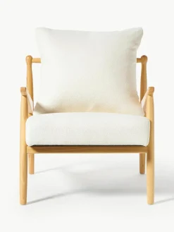 Bouclé loungefauteuil Mikkel^Westwing Collection Sale