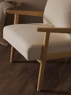 Bouclé loungefauteuil Mikkel^Westwing Collection Sale