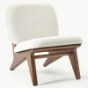 Bouclé loungefauteuil Shenay^Westwing Collection Best