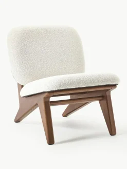 Bouclé loungefauteuil Shenay^Westwing Collection Best