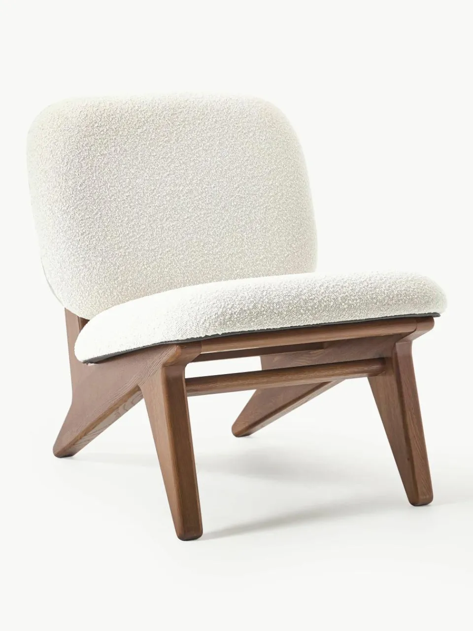 Bouclé loungefauteuil Shenay^Westwing Collection Best