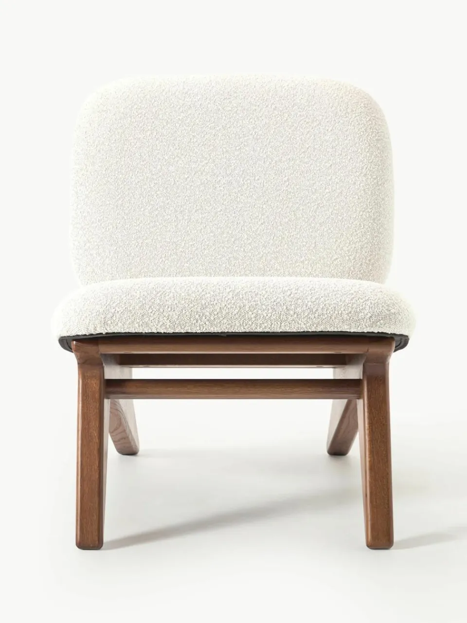 Bouclé loungefauteuil Shenay^Westwing Collection Best