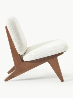 Bouclé loungefauteuil Shenay^Westwing Collection Best
