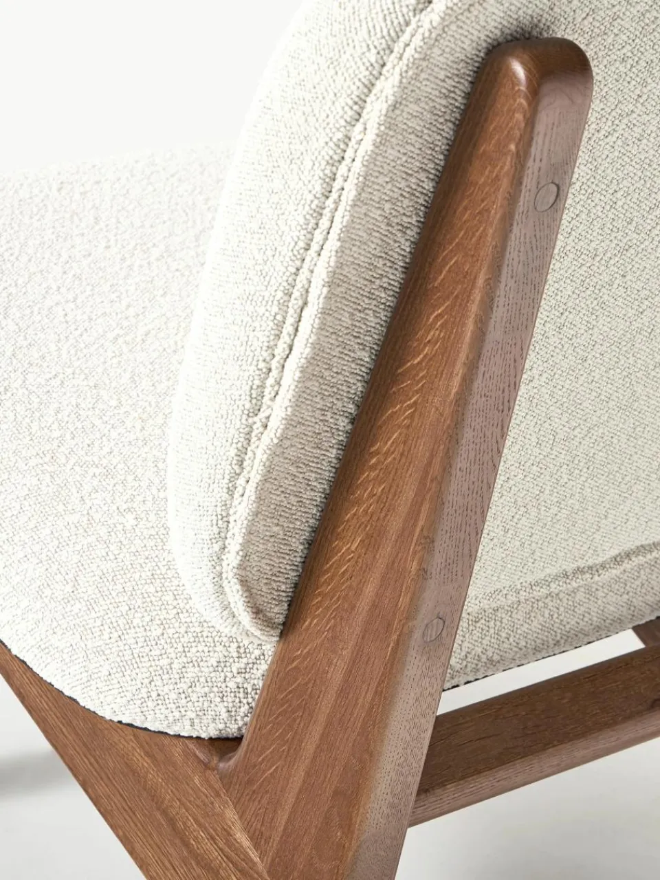 Bouclé loungefauteuil Shenay^Westwing Collection Best